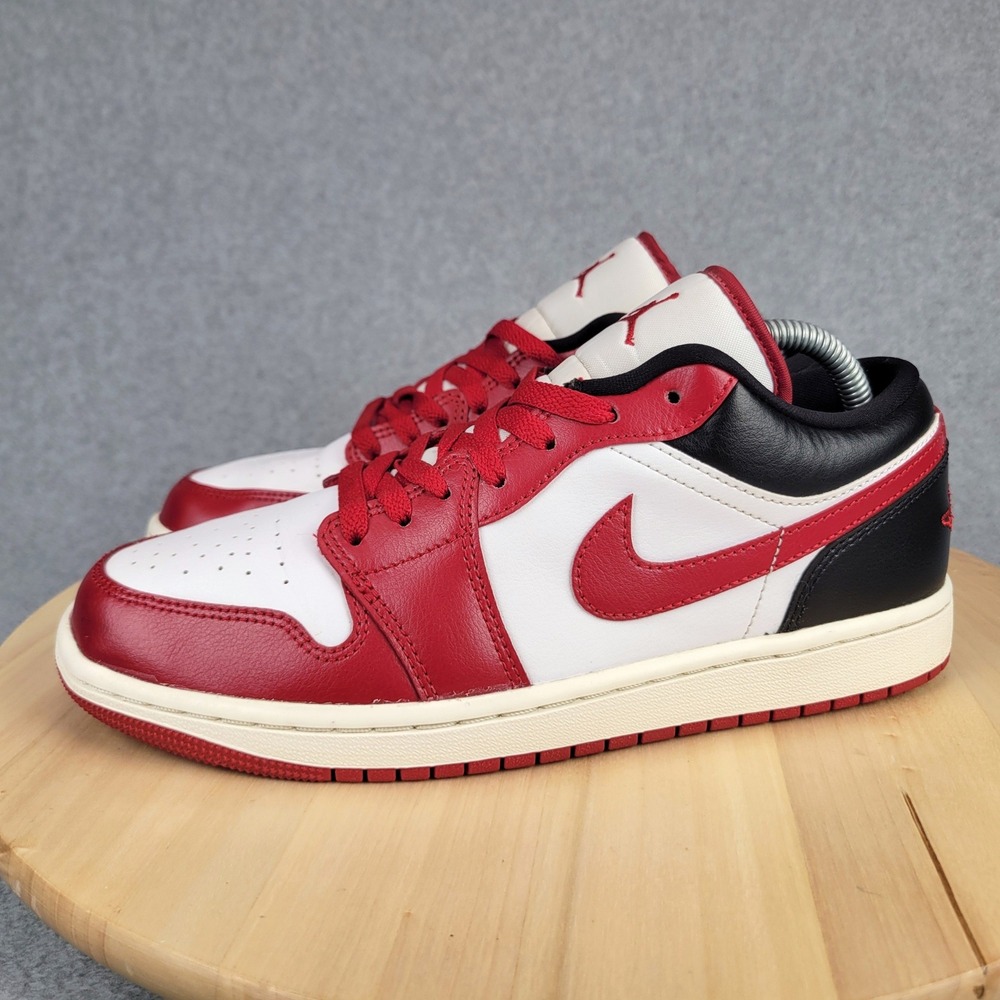 Jordan Air Jordan 1 Low Womens 9.5 Gym Red White Black DC0774-160 Sneaker